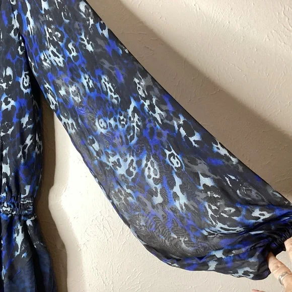 Ramy Brook Silk Animal Print Dress XS - Picture 7 of 12